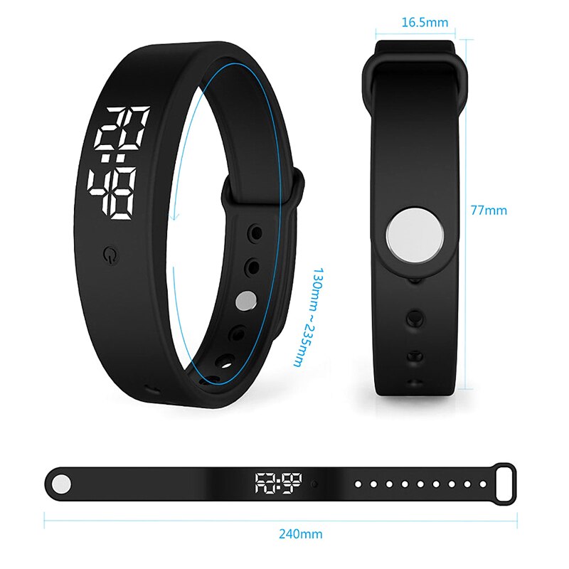 V9 Lichaamstemperatuur Monitor Thermometers Smart Braceletsport Stappenteller Horloge Speelgoed Smartband Fitness Bluetooth Waterdichte Speelgoed Band
