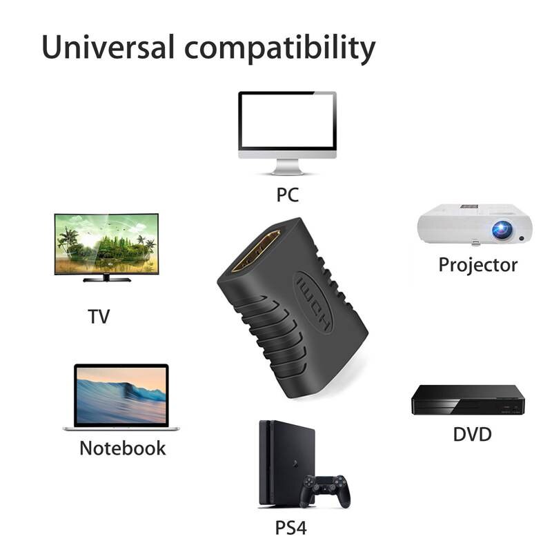 10Pcs Hdmi Female Naar Female Coupler Extender Adapter Connector F F Voor Hdtv Hdcp