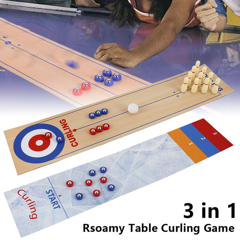 Wait, this actually looks so fun for family time. I feel like we'd end up playing this way too long. 3 in 1 Tabletop Game: Curling, Shuffleboard & bowling 9.99 (Reg. 15.99