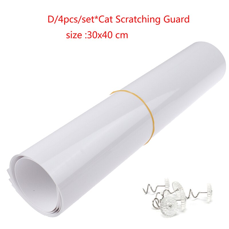 4pcs Couch Cat Scratch Guards Mat Scraper Tree Scratching Claw Post Protector Sofa Pet Furniture: Red