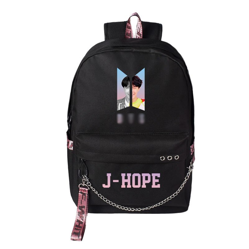 Sac à dos coréen sacs d'école pour filles garçons adolescent Cool personnalité Fans orchestre sac à dos pour adolescent filles USB Charge: J-HOPE