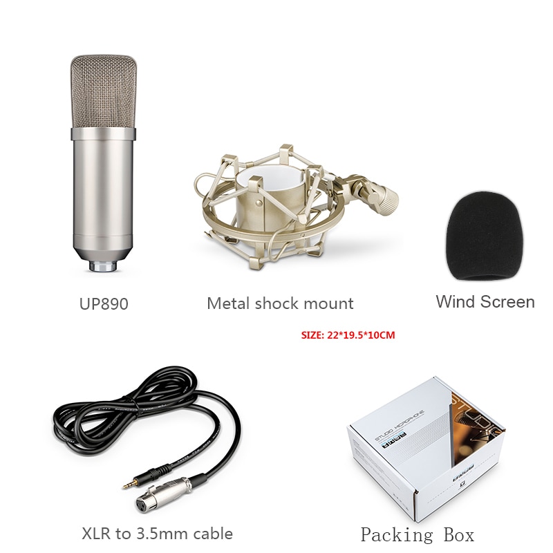 My Mic UP890 condenser mic recording studio microphone for podcasting