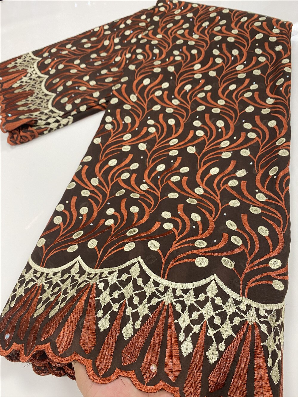 Swiss Voile Lace In Switzerland With Stones African Dry Cotton Lace Fabric Lace Nigerian For Wedding YA3532B-5: Picture 4