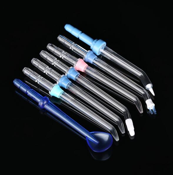 Irrigateur buccal, jet d&#39;eau, stérilisateur UV, soins dentaires, Support Normal/Massage, pression réglable en continu avec 7 embouts, 600ml: 7 pcs