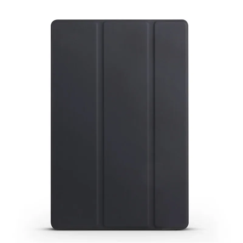 Custodia per tablet in pelle con vibrazione a tre ante alla moda per Xiaomi Redmi Pad 8.7 Custodia protettiva antiurto in silicone morbido con sensazione di pelle PU: Il nero