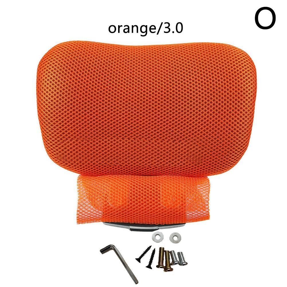 Office Computer Chair Headrest Adjustable Swivel Lifting Chair Neck Protection Pillow Office Chair Accessories Free Installation: 3.0-Orange