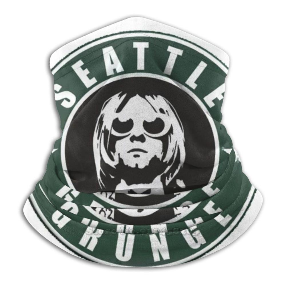 Seattle Grunge 3D Bandana Face Neck Warmer Soft Fleece Mask Sport Scarf Dj Club Music Cool Rave Techno Edm Electronic Radio: Default Title