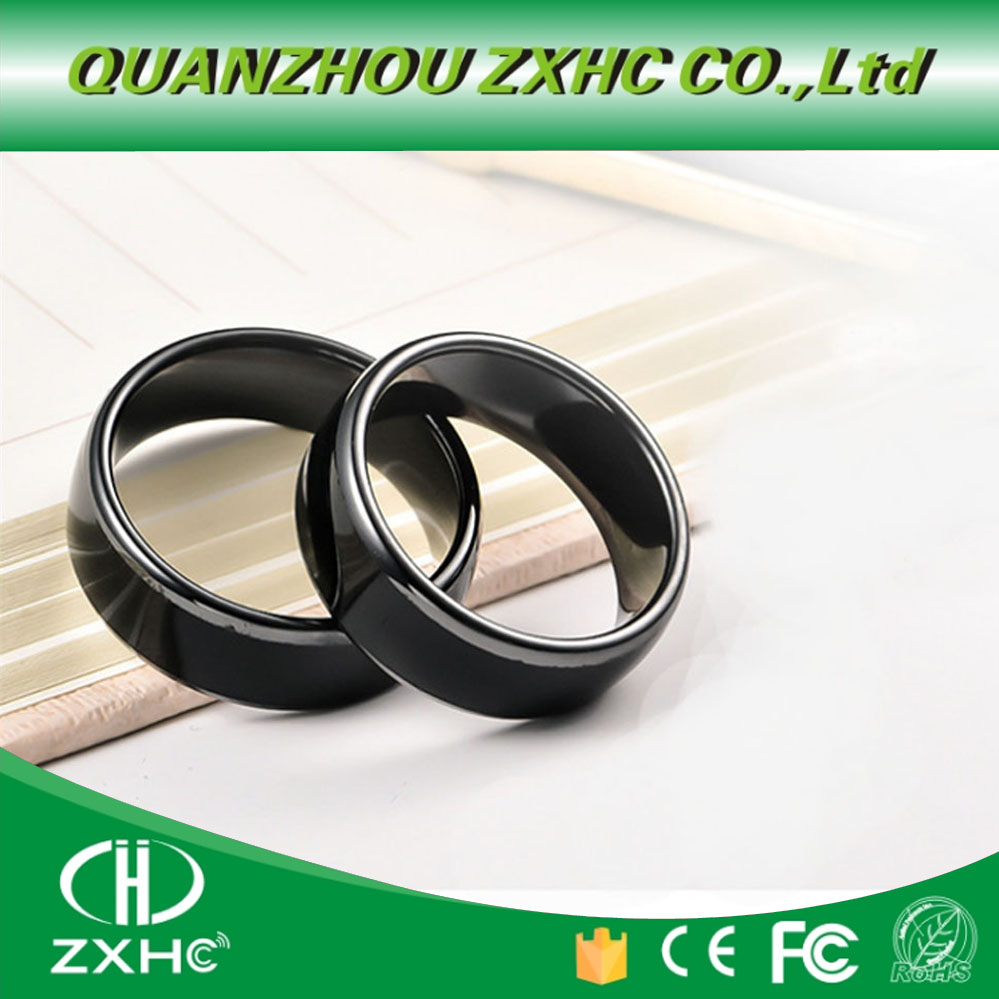 125KHZ or 13.56MHZ RFID Ceramics Smart Finger B Ring Wear for Men or Women