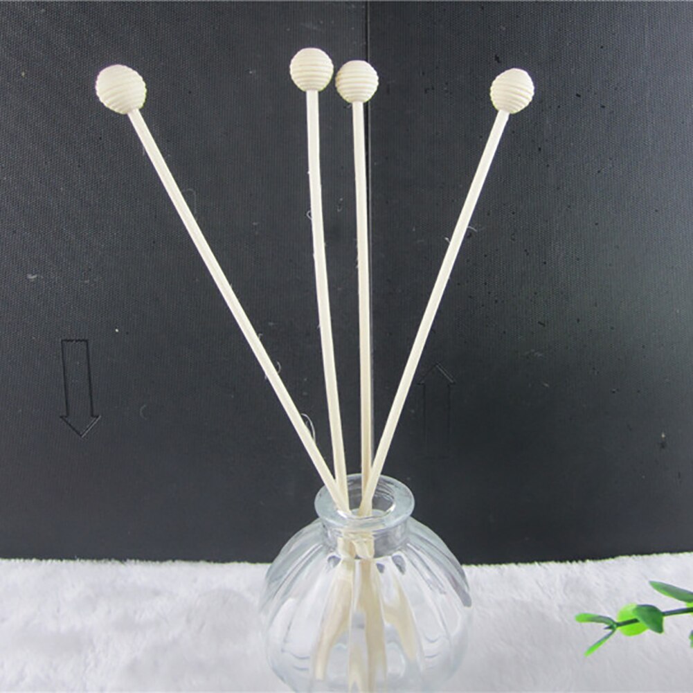 10pcs Wooden Bead Spare Aroma Home Decor Thick Thread Eco-friendly Reed Diffuser Sticks Fragrance Long Bedroom Rattan Refill