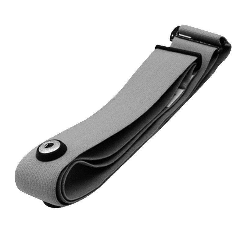 Elastische bevestigingsband sport hartslagmeter verstelbare borstband fitnessapparatuur: Grijs