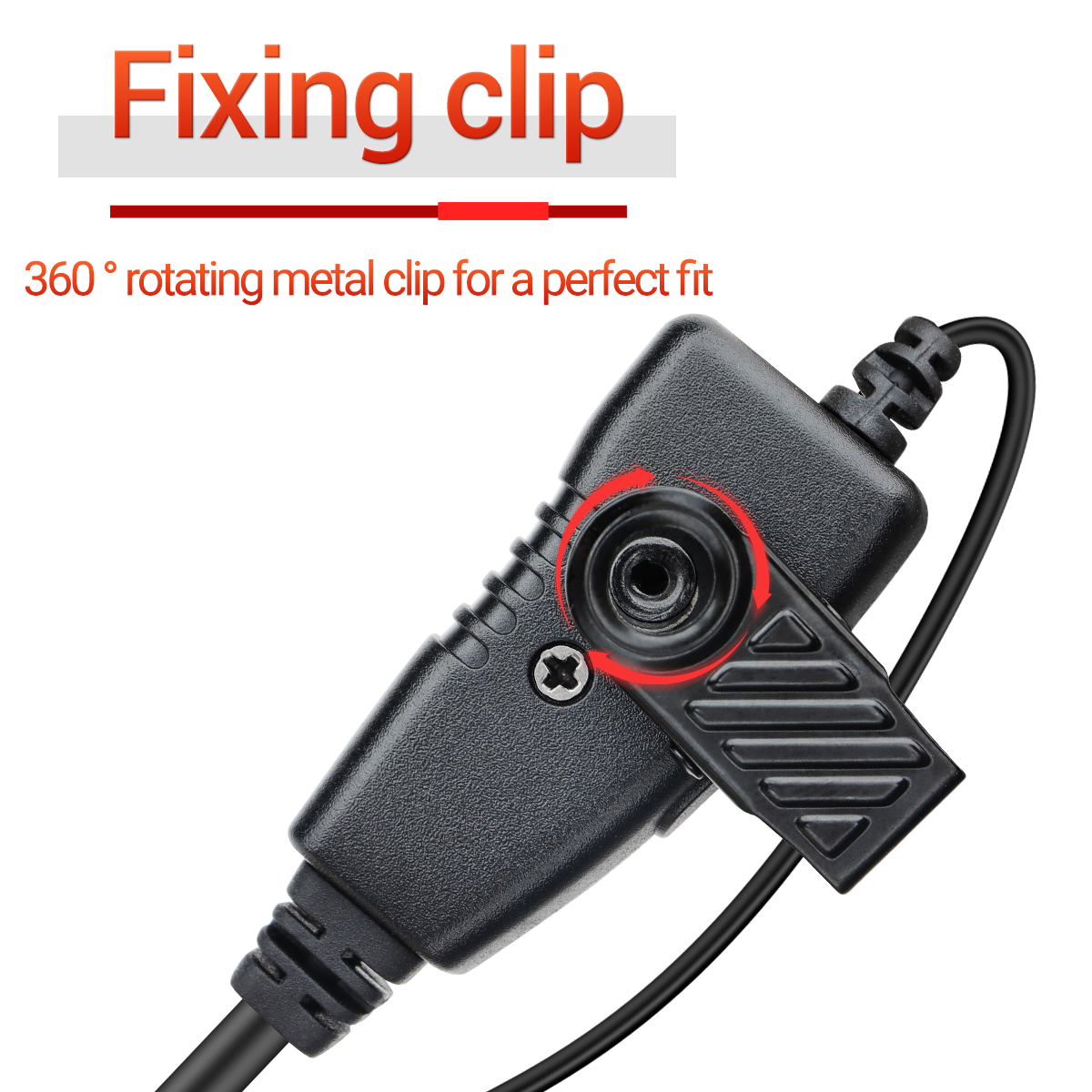 2 stücke BAOFENG 2 Stift G-bilden Ohr Haken Headset Hörer PTT Für Baofeng UV5R UVS9 UV-13 UV-17 UV-21 UV16 Profi Plus Walkie Talkie