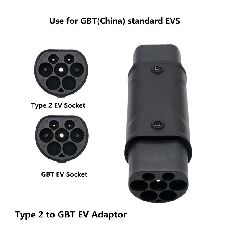 SUSUTOO EVSE Adapter 16A 32A Elektrische Fahrzeug Auto EV Ladegerät Stecker SAE J1772 Buchse Typ 1 Zu Typ 2 EV Adapter Buchse: Gelb