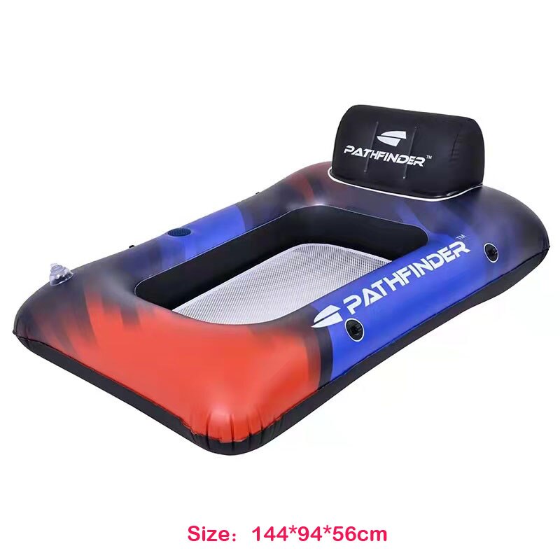 Water Sofa Inflatable Floating Pool Float Floating Row Reclining Chair with Backrest Sofa Drainage Play Water Inflable Net Sofa