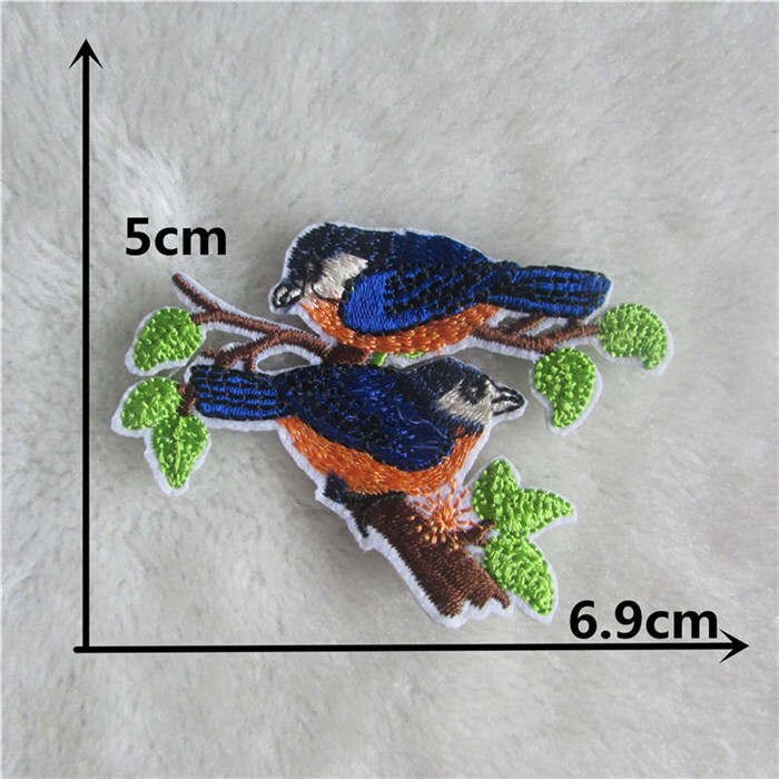 Jaar stijl vogel smeltlijm applicatie borduurwerk patch diy patches strepen  c2169-c2258: C2206