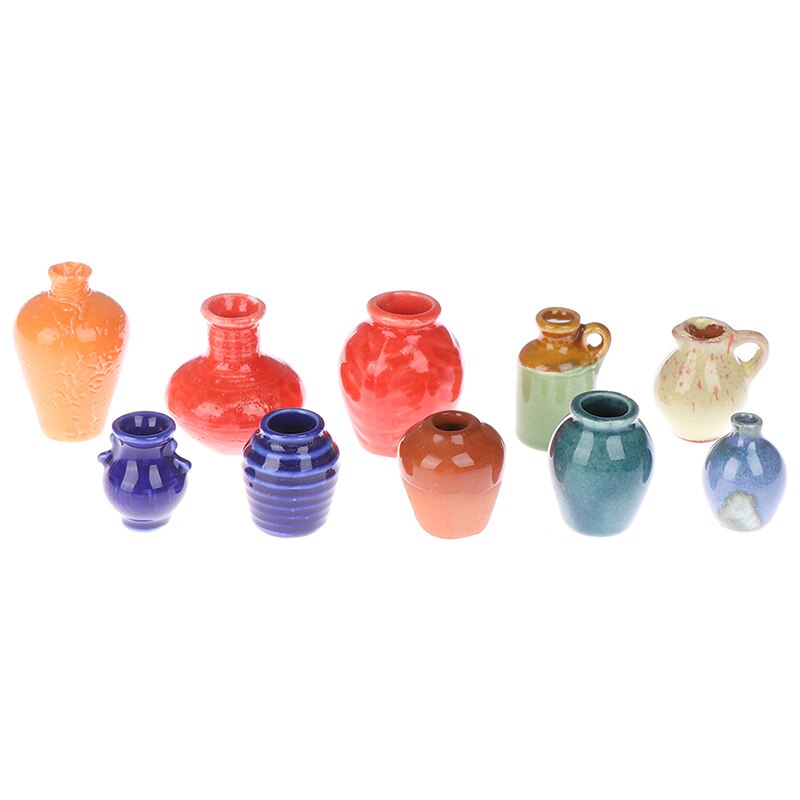 2.5 centimetri FAI DA TE Casa di Bambola Fatta A Mano Da Cucina in Ceramica Ornamento deco Vaso miniatura Casa Delle Bambole 1:12 mini Vaso di Ceramica