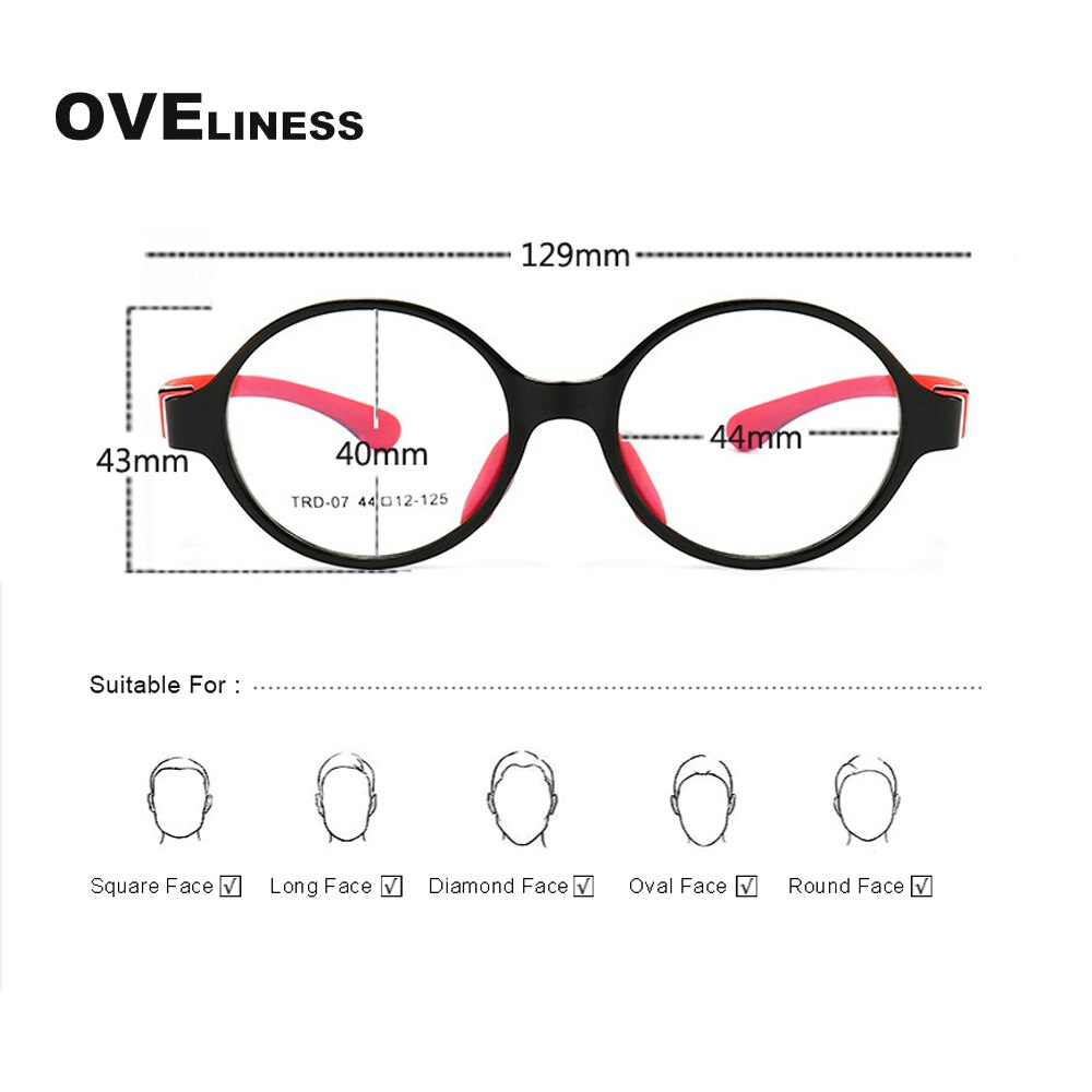 Optical Children Glasses Frame boy girl TR90 Silicone Flexible Protective Myopia Prescription Kids Glasses Eyeglasses eyewear