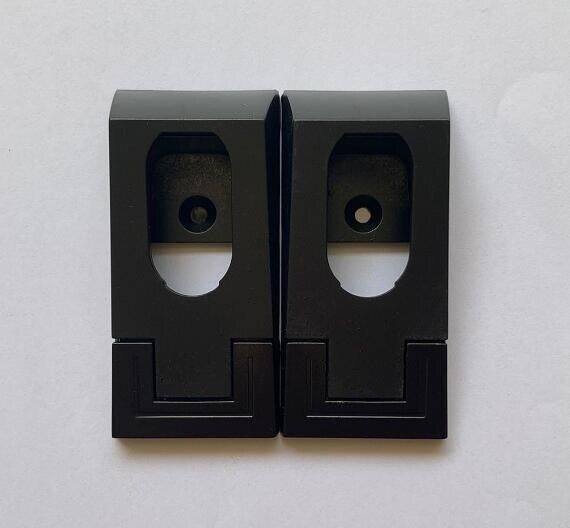 2Pcs Zinklegering Kast Kledingstang Flens Klem Pijp Rail Base Gordijn Staaf Douchegordijn Kast Staaf End Ondersteunt sockets: L