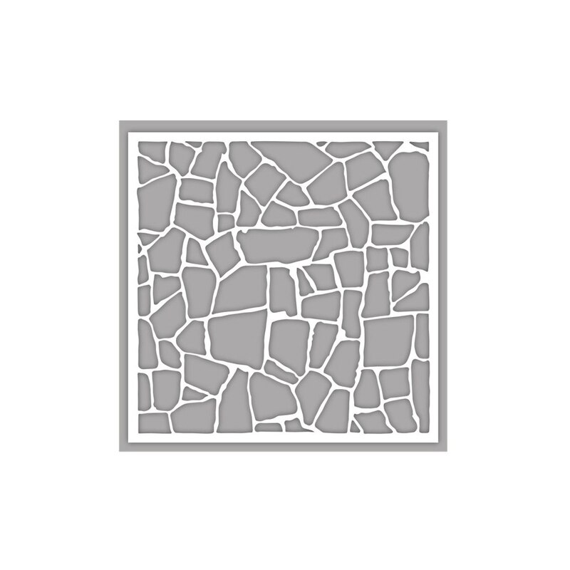 Plastic Stencil Diamond Shape Rose Bloem Stippen Muur Vorm Scrapbook Kaart Maken Diy Ambachten Stencil 12: 9