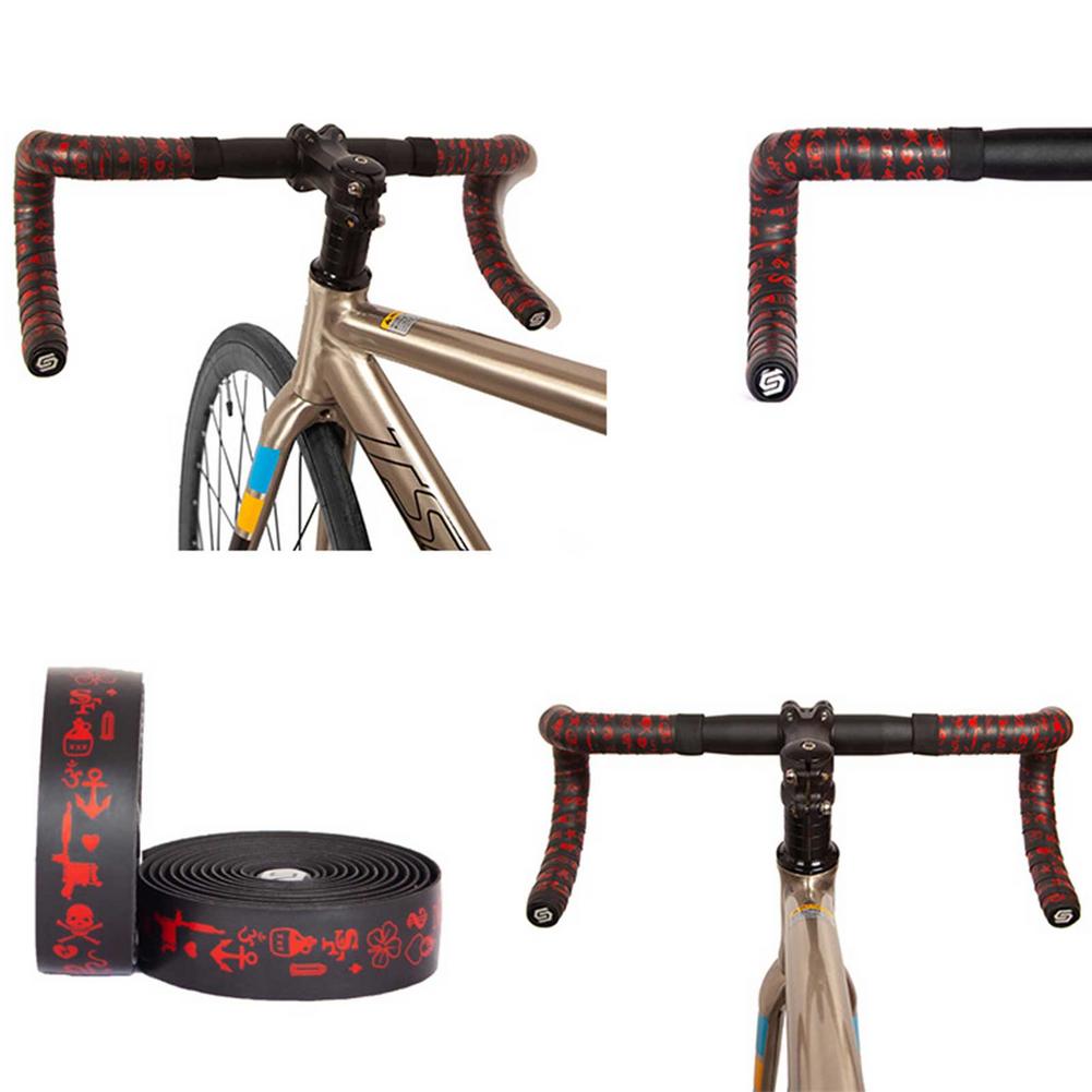 Fiets Stuur Tape Road Fiets Chameleo Kleur Trillingsdemping Anti-Vibratie Handvat Bar Tape Fietsen Wrap End Plug