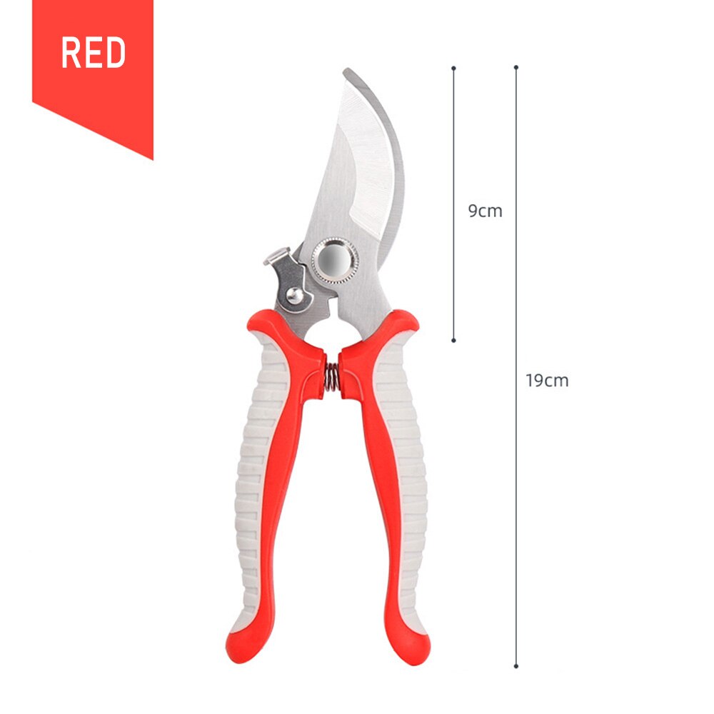 Stainless Steel Scissors Pruner Secateurs Pruning Bypass Sharpener Loppers Garden Tool Bonsai Flower Cultivation Snip Floral