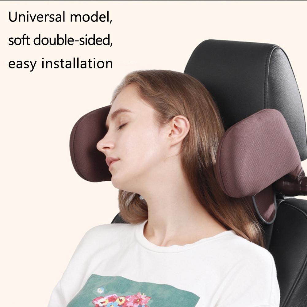 Car Seat Headrest Pillow Car Seat Neck Support 360 Degree Adjustable Both Sides Travel Sleeping Cushion For Kids Adults