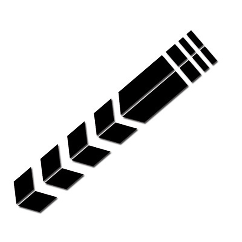 Universal- Motorrad reflektierende Aufkleber Auto Motorrad Rolle Pfeil Streifen KotflüGel Aufkleber wasserdichte warnen dekoration: Armee Grün