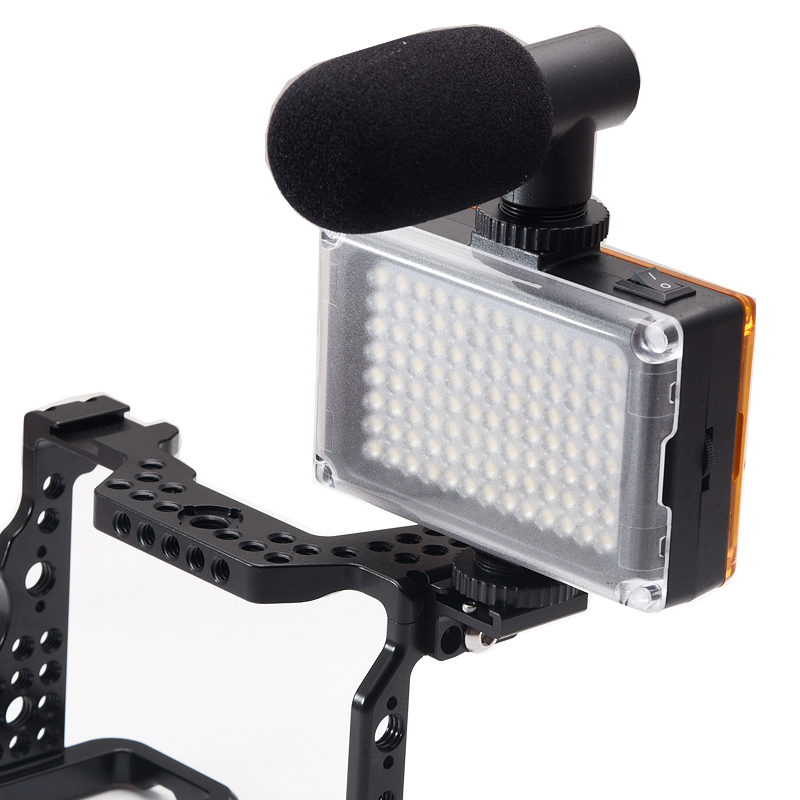 Cold Shoe Mount Adapter for DSLR Camera Rig Attach to Side Cage and L Bracket Plate Handle monitor light MIC with 1/4" Screws