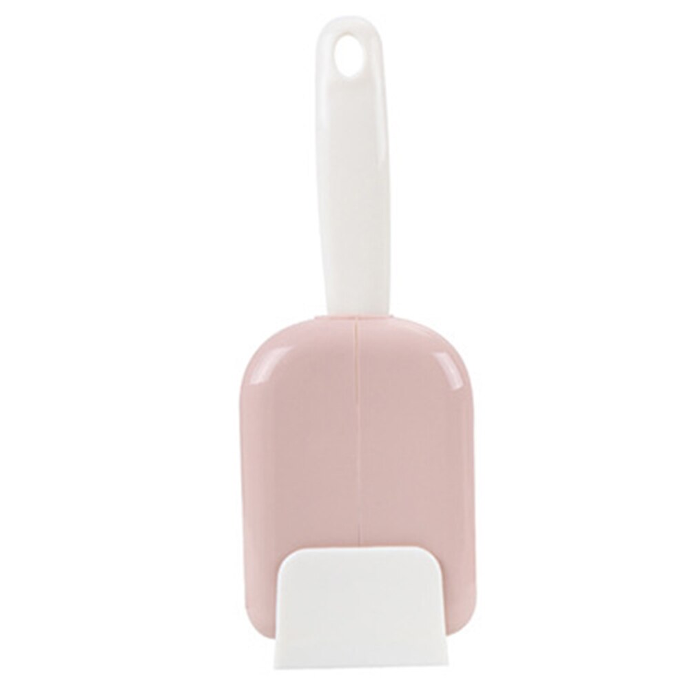 Automatic Open And Close Standing Meal Spoon Dust Cover Hanging Rice Spoon Storage Rack Kitchen Tools Household Gadgets: Pink