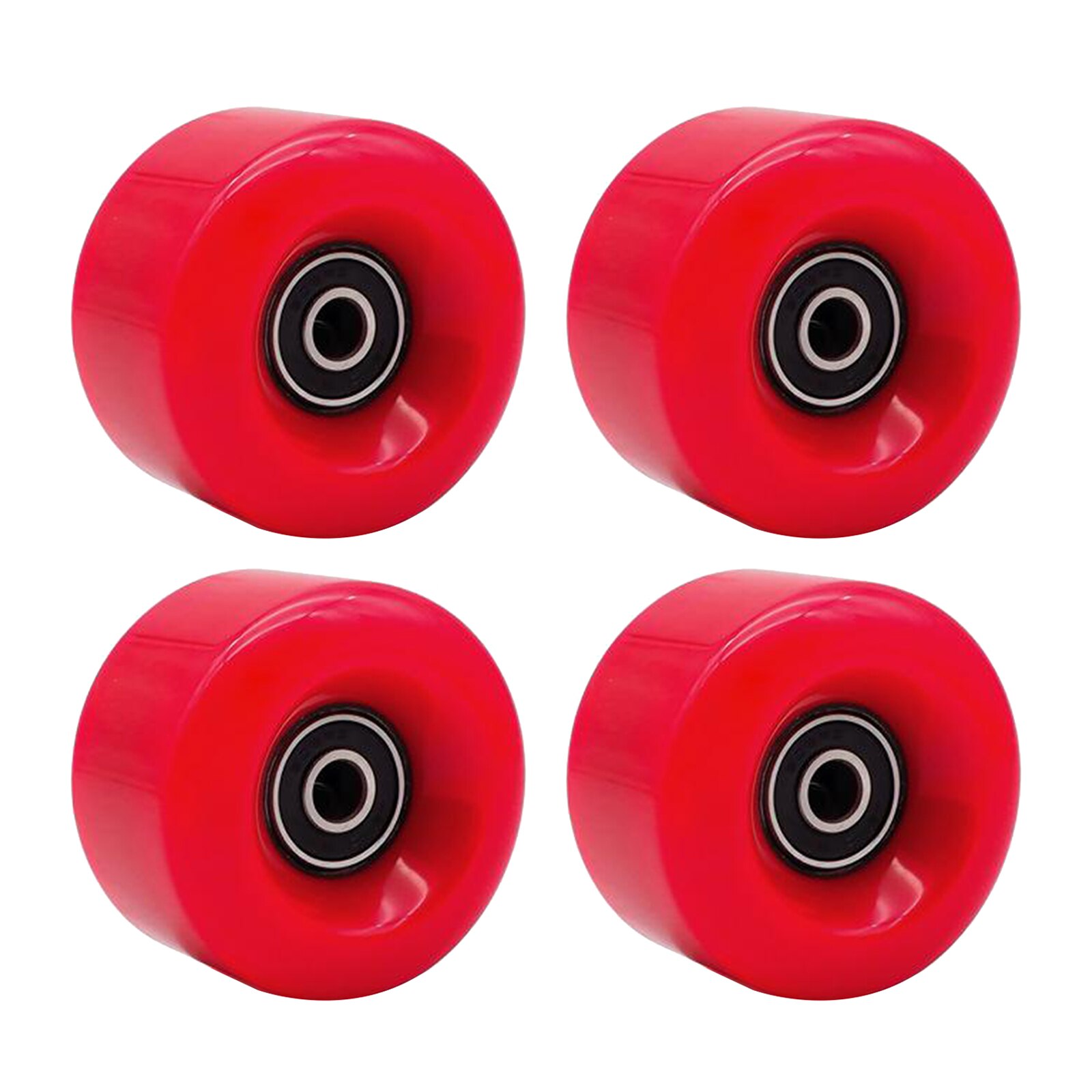 Inline Skate Wheel PU Wear-Resistant 58mm 82A Wheels Replacement Parts: Red