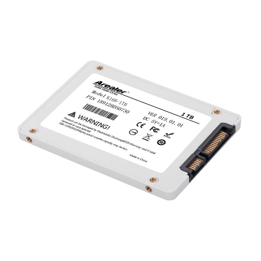 Arealer 2.5inch SSD 1TB Solid State Drive SATA 3 SSD Solid State High Speed Storage for Desktop Laptop Black