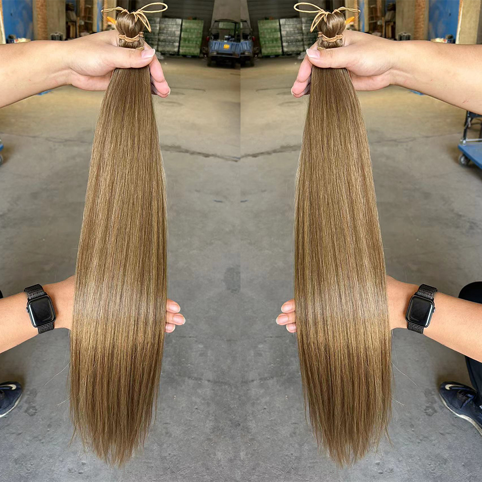 Gerade Pony Haar Bündel Häkeln Zöpfe Haar Synthetische Flechten Haar Ombre Braun Weiche Häkeln Haar Erweiterungen: P1B/613