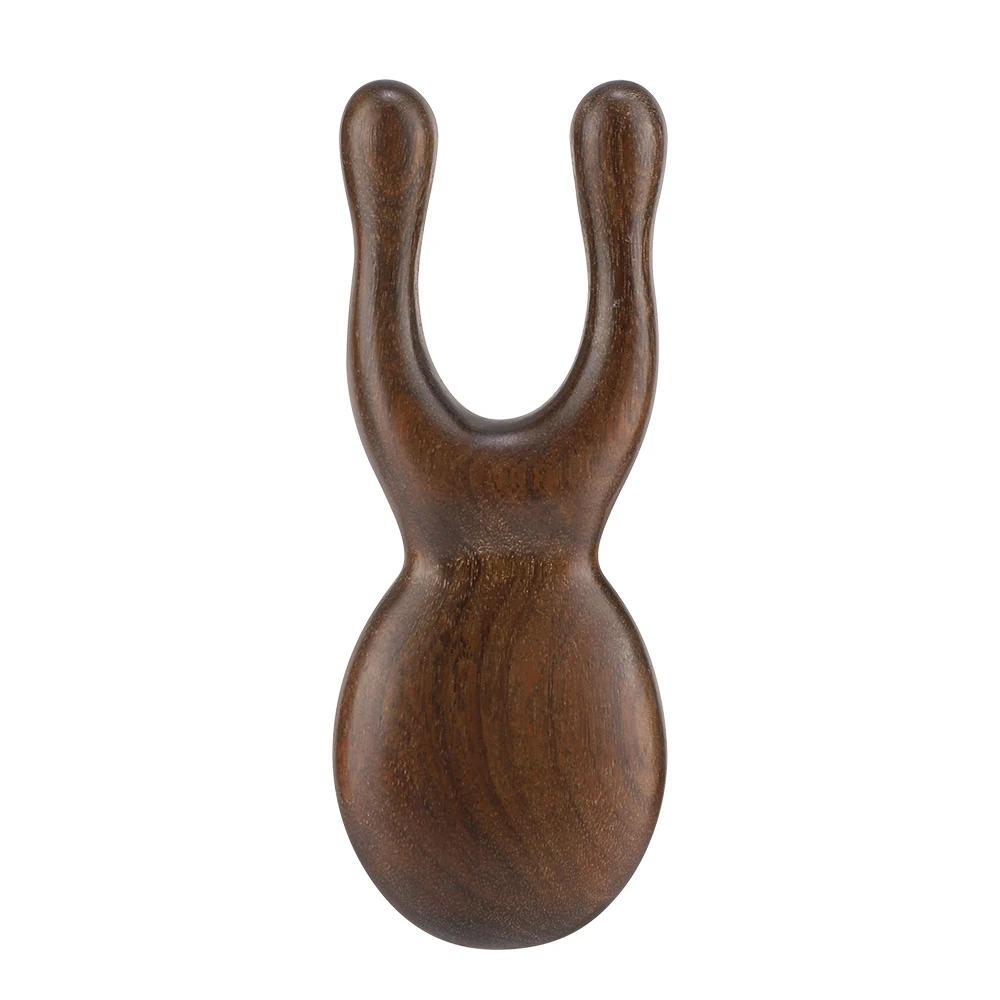 Herramientas faciales Gua Sha de madera, masajeador de cabeza, herramienta de masaje de madera de sándalo para cara, nariz, ojos, terapia de madera, herramientas de acupresión: Violeta
