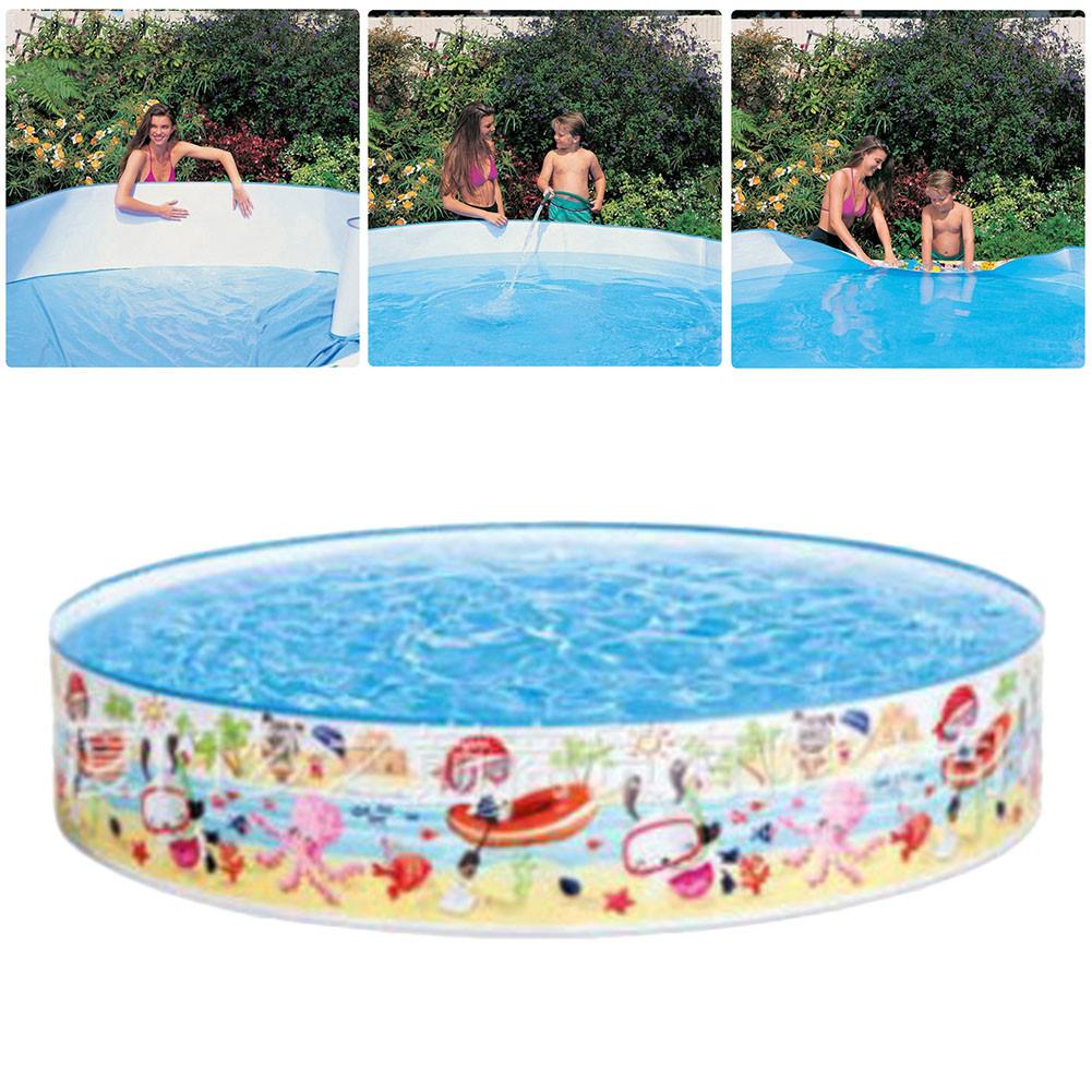 Piscine familiale à clipser pour enfants, pataugeoire pour garçons et filles, cour d'eau amusante d'extérieur, en Stock