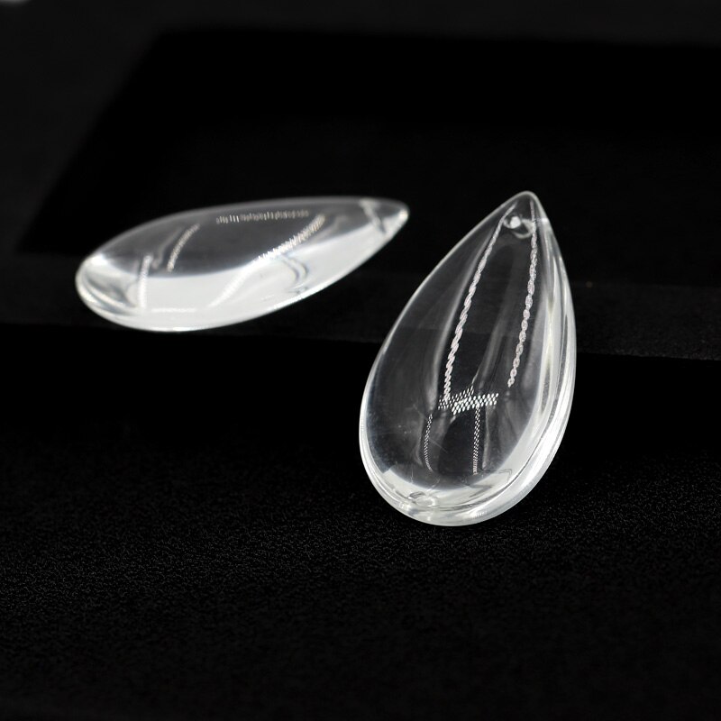 6 sztuk 28*48mm przezroczysta woda upuść kształt kryształ koraliki robić biżuterii diy kurtyna koralikowa wisiorek akcesoria