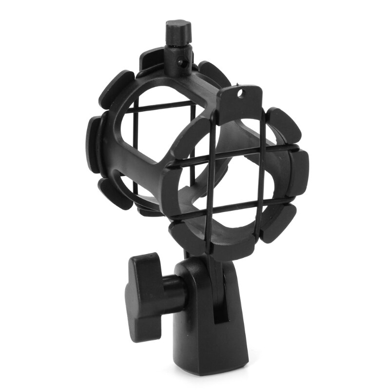 NB04 Bearable Handheld Condenser Microphone Shock Mount Clip Mic Holder Stand B85B