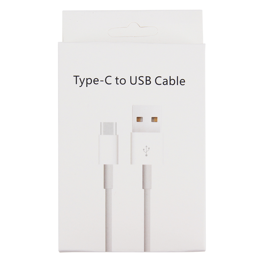 Caixa de embalagem de papel vazio para iphone, samsung, cabos de carregamento de celular tipo c para usb c cabo de dados micro 8pin linha de carregador: For Type C Cable