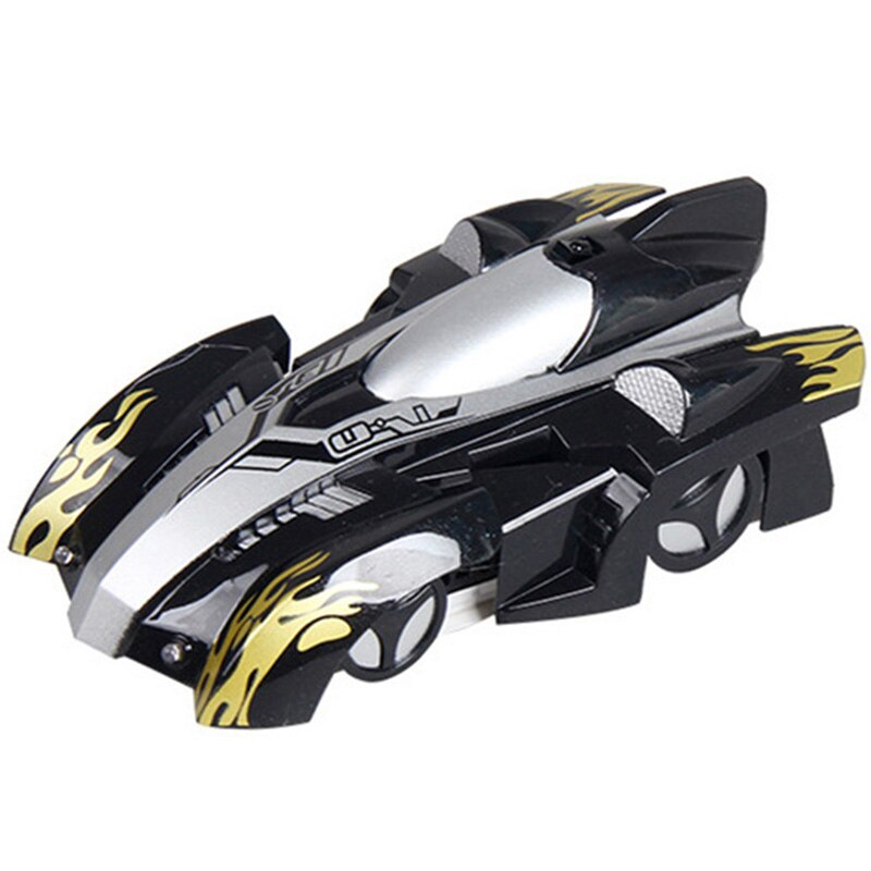 Nouvelle télécommande escalade voiture Rc avec Led lumières 360 degrés rotation cascadeur jouets antigravité Machine mur voiture: Black