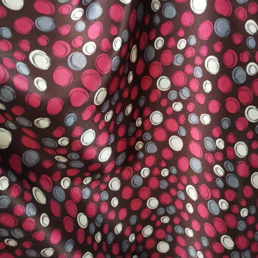 Dejlig dot diy satin stof blødt satin materiale foring håndværk tilda dukke blank charmeuse stof