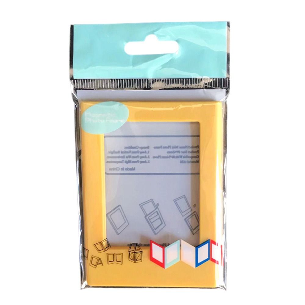 3-Zoll-Fotorahmen Magnet Polaroid Foto rahmen Mini Acryl Magnet Bilderrahmen transparente Acryl Karte Displayst änder: Lila