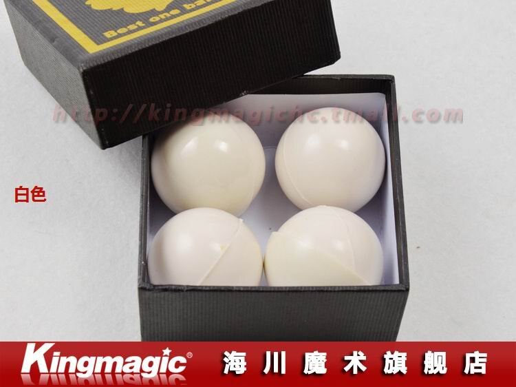 Professionele Zachte Rubberen Vermenigvuldigen Ballen Rood Wit Kleur Beste Bal Tot Vier Goocheltrucs Magic Sets Magische Rekwisieten: WHITE