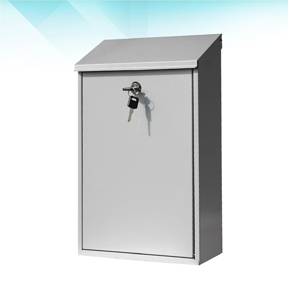 1pc Lockable Practical Durable Convenient Post Box Letter Box for Daily Use Outside