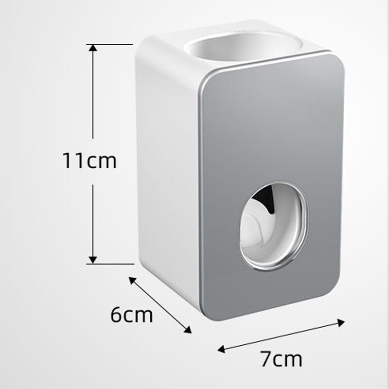 Distributeur mural automatique de dentifrice et porte-brosse, ensemble d'accessoires de salle de bains, pressoir de pâte à dents, distribution toilette, outil de suspension