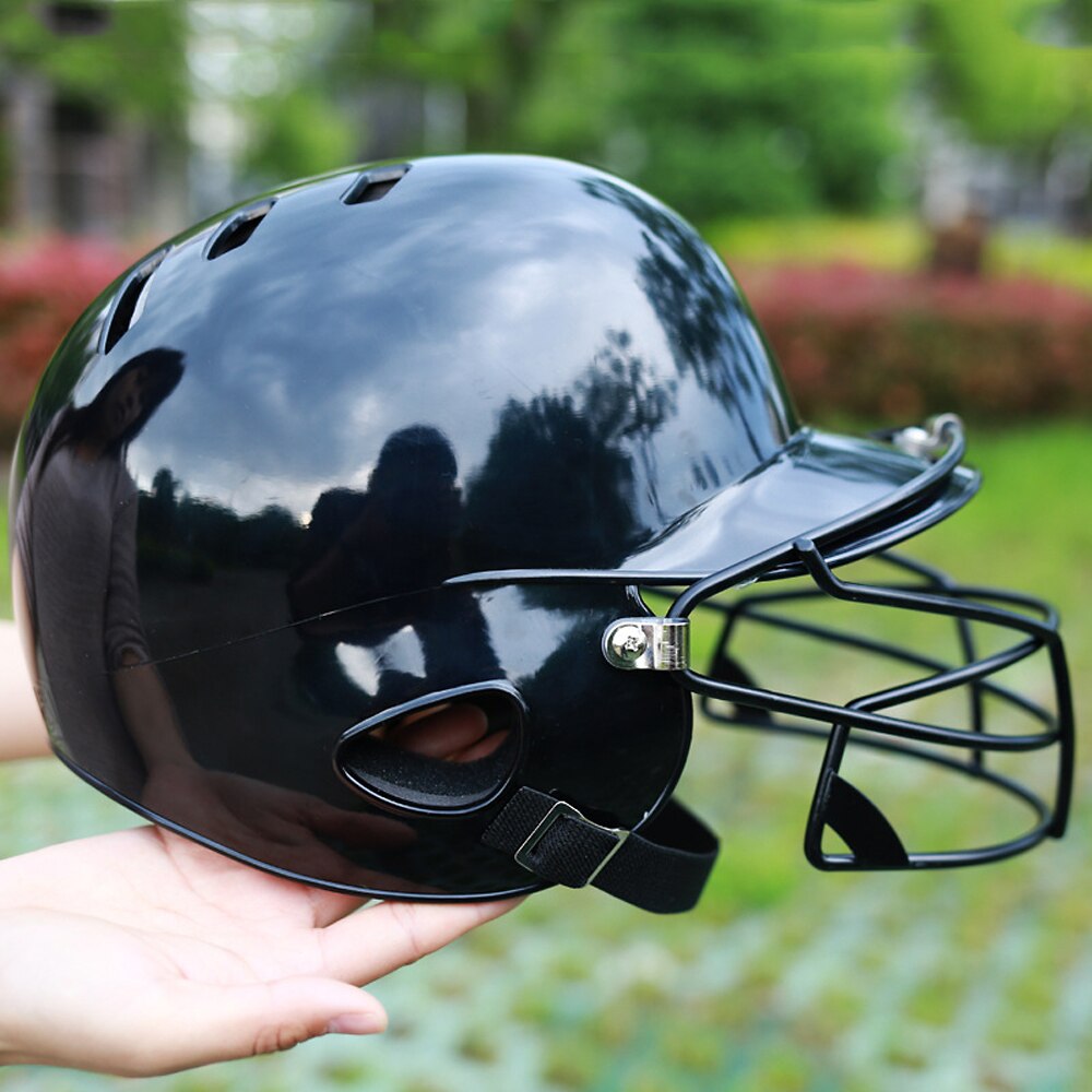 Batting Helm Met Gezicht Guard Hoge Slagvast Abs Shell Voor Softball Helm Cap Hoed