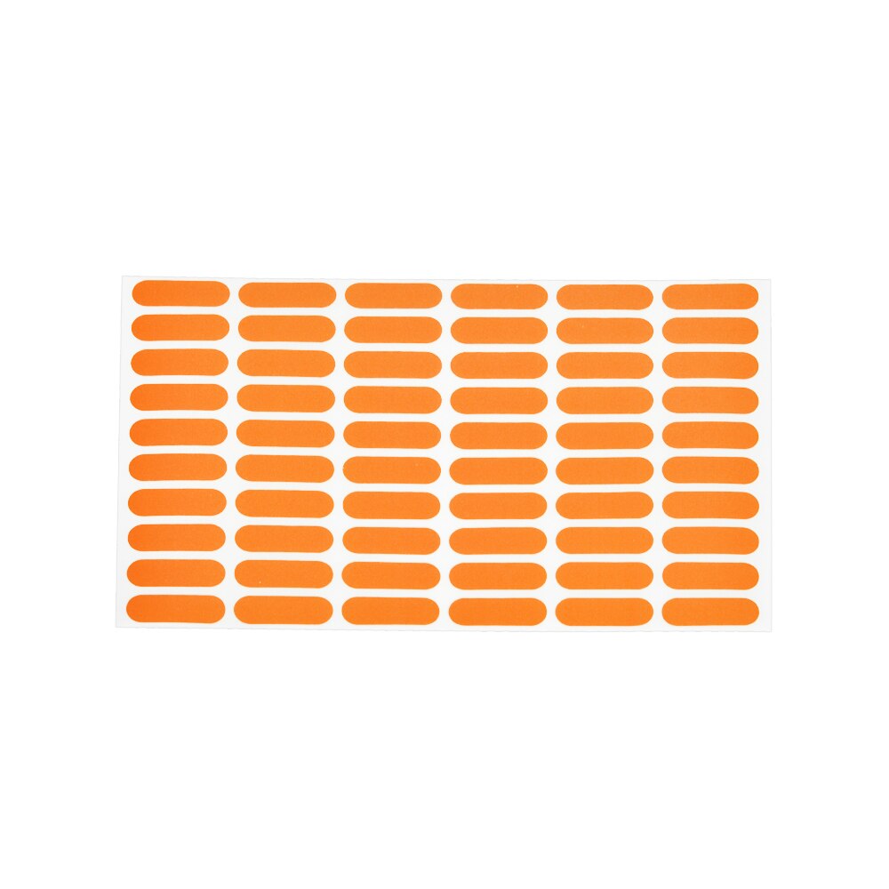 Étiquettes autocollantes en papier coloré, étiquette autocollante, catégorie inscriptible, 60 étiquettes par feuille, 720 étiquettes: Orange