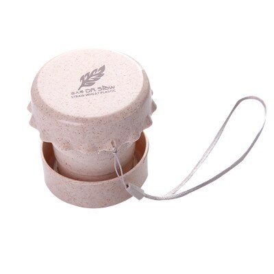 Portable Straw Wheat Plastic Telescopic Drinking Collapsible Folding Cup Travel Camping Convenient Easy To Carry Travel Bottle: D