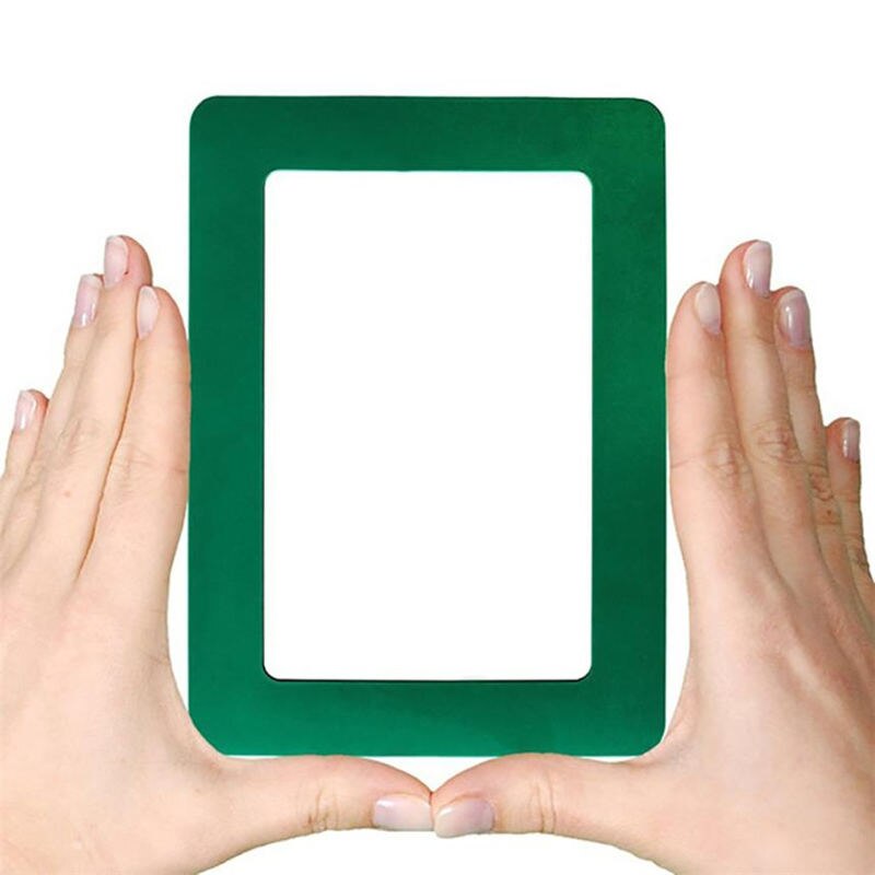 Colorful Magnetic Picture Frames 11.8*16cm Photo Magnets Photoframe Refrigerato PVC Home Decor Modern Magnetic Photo Fridge: Green