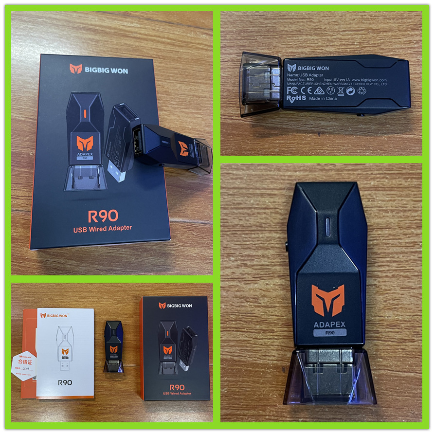 R90 R100 Profi USB Empfänger kabellos Adapter für PS4 PS5 Xbox Serie Schalter Regler Bluetooth Adapter Gamepad Konverter
