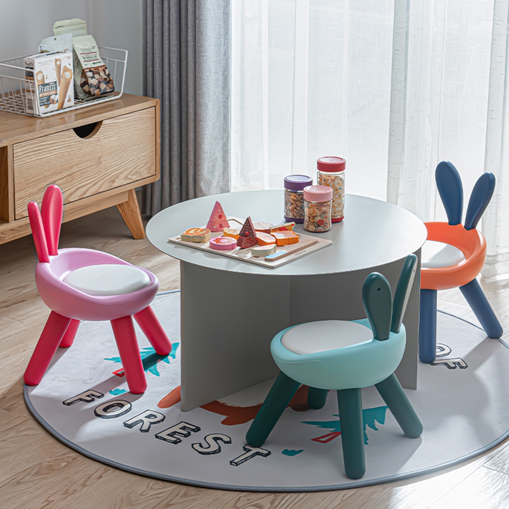 Chaise en plastique pour enfants dessin animé, avec et sans choix de musique, idéale pour l&#39;artisanat artistique, Snack temps, école à domicile, devoirs, pour enfants