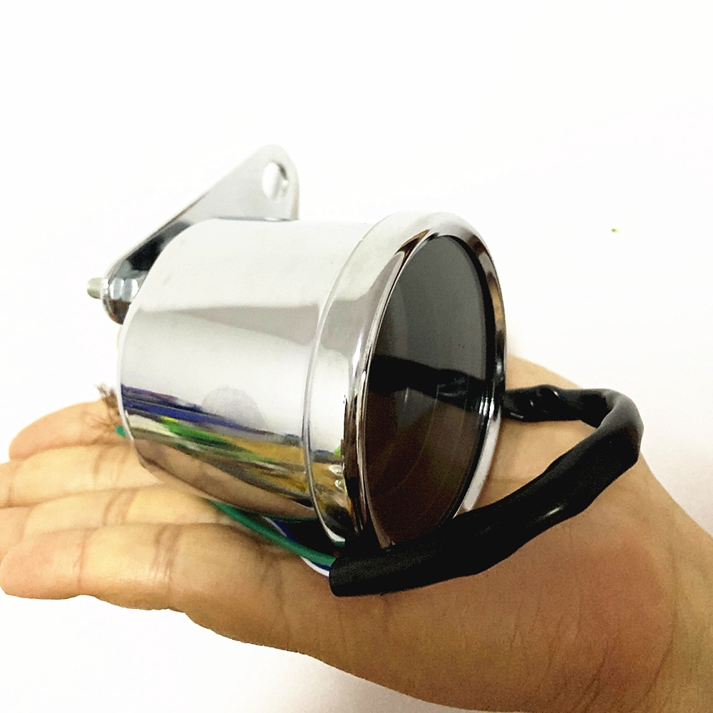 Velocímetro lcd universal para motocicleta, odoômetro, tacômetro, medidor de combustível 4 em 1 para motocicletas, 1 peça, 12v, 7 cores