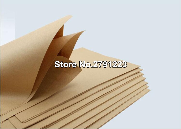 FREIES A4 Braun Kraft Papier Pappe karton Karte leer 100gsm 150gsm 50 teile/los